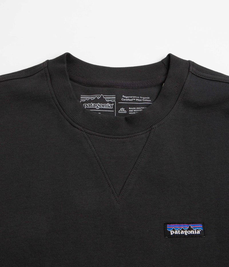 Patagonia Regenerative Organic Crewneck Sweatshirt in Ink Black