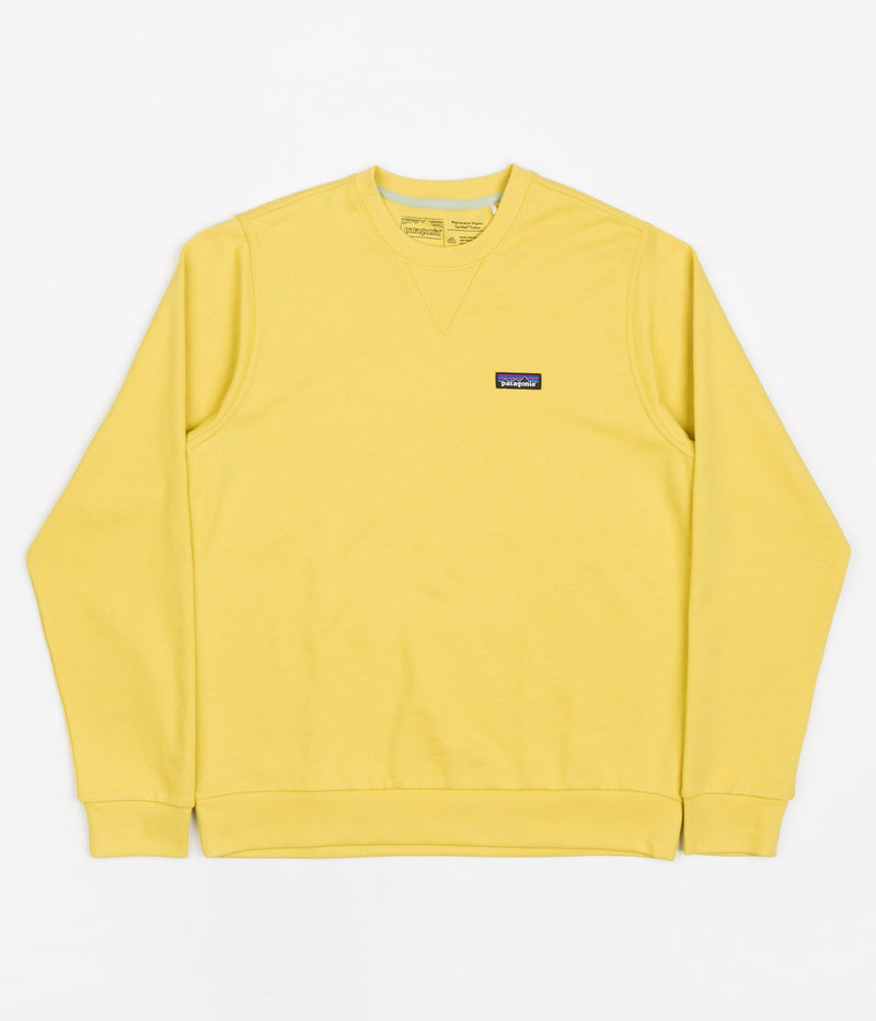 Patagonia Regenerative Organic Crewneck Sweatshirt in Surfboard Yellow