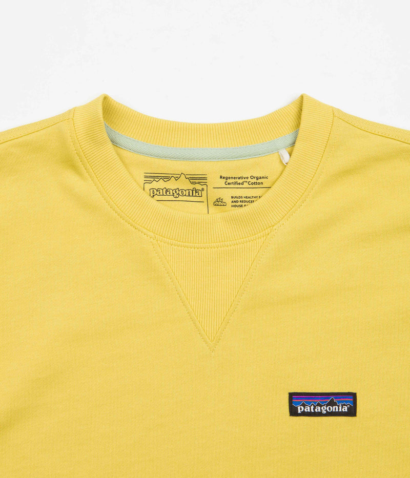 Patagonia Regenerative Organic Crewneck Sweatshirt in Surfboard Yellow