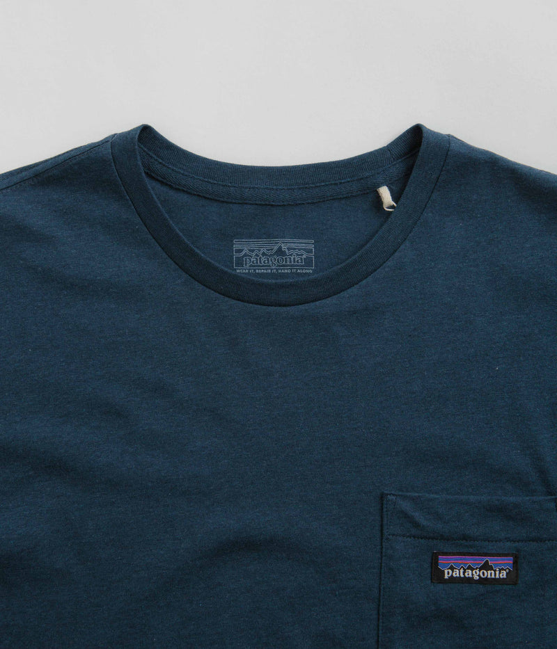 Patagonia Regenerative Organic Pocket T-Shirt in Tidepool Blue