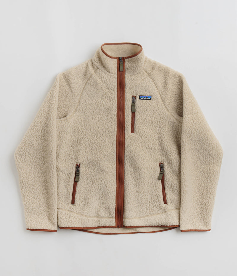 Patagonia Retro Pile Fleece Jacket in El Cap Khaki and Sisu Brown
