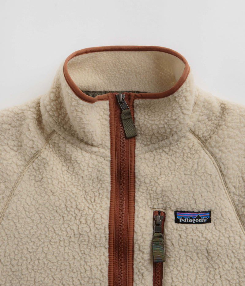 Patagonia Retro Pile Fleece Jacket in El Cap Khaki and Sisu Brown
