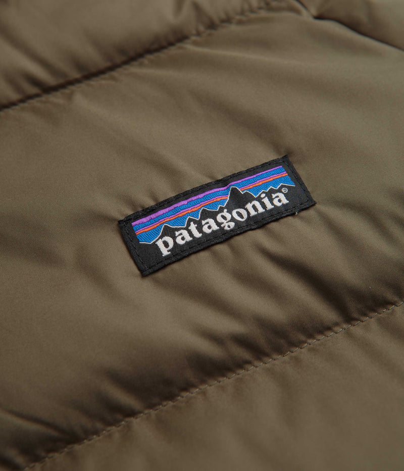 Patagonia Reversible Silent Down Jacket in Basin Green