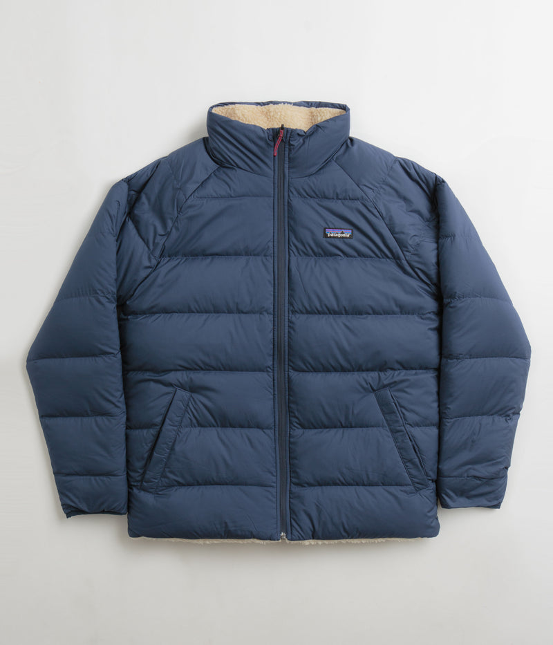 Patagonia Reversible Silent Down Jacket in New Navy