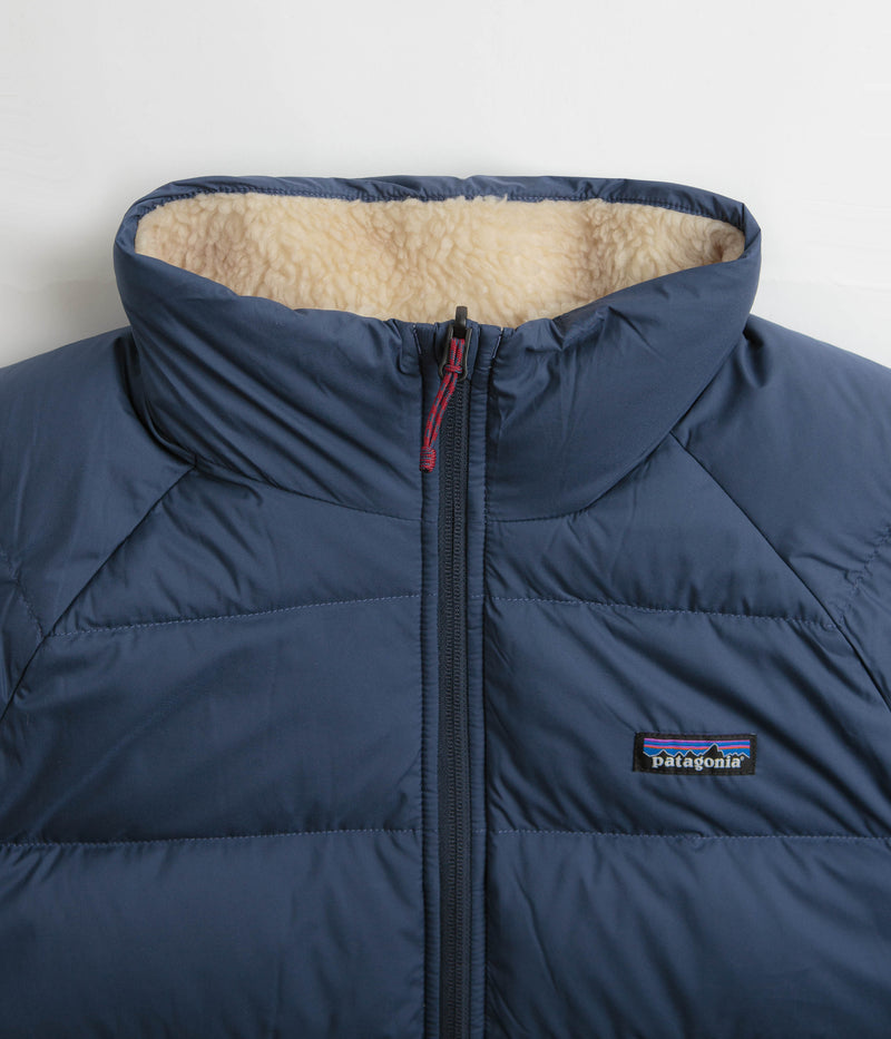 Patagonia Reversible Silent Down Jacket in New Navy