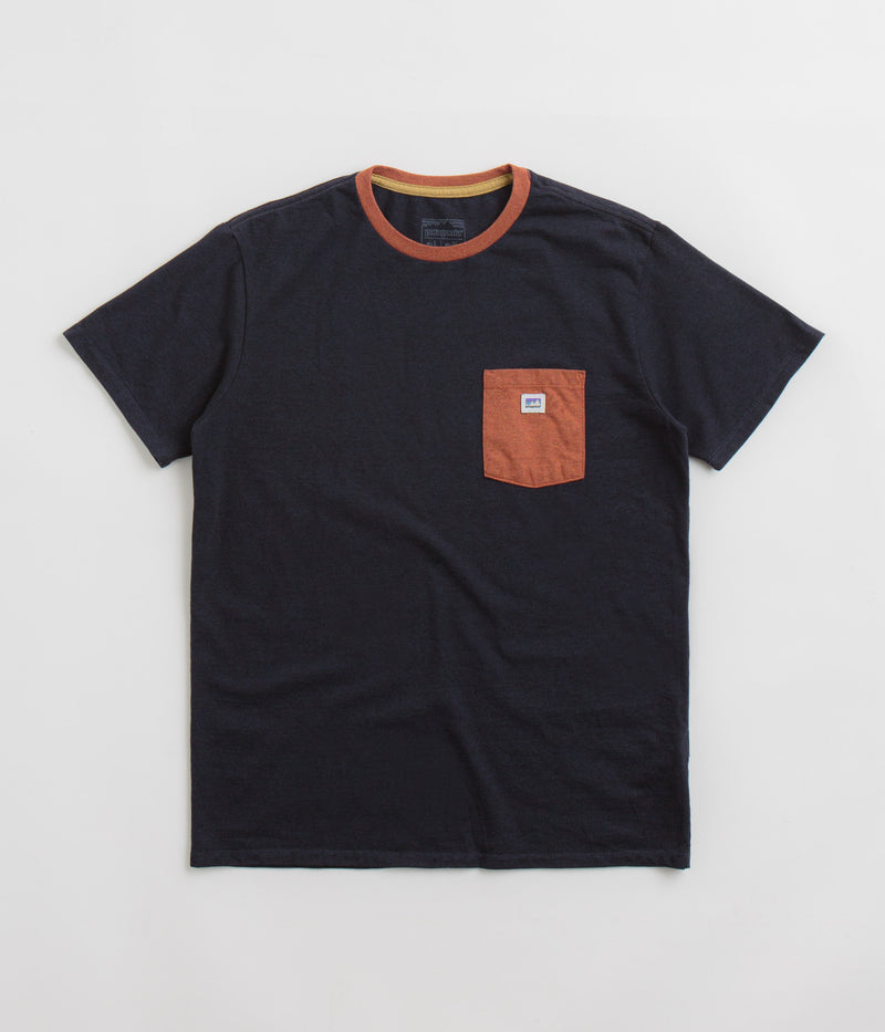 Patagonia Shop Sticker Pocket Responsibili-Tee T-Shirt in Piton Purple