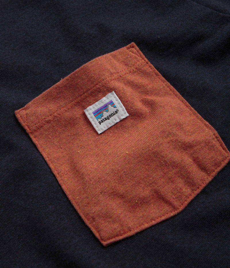 Patagonia Shop Sticker Pocket Responsibili-Tee T-Shirt in Piton Purple