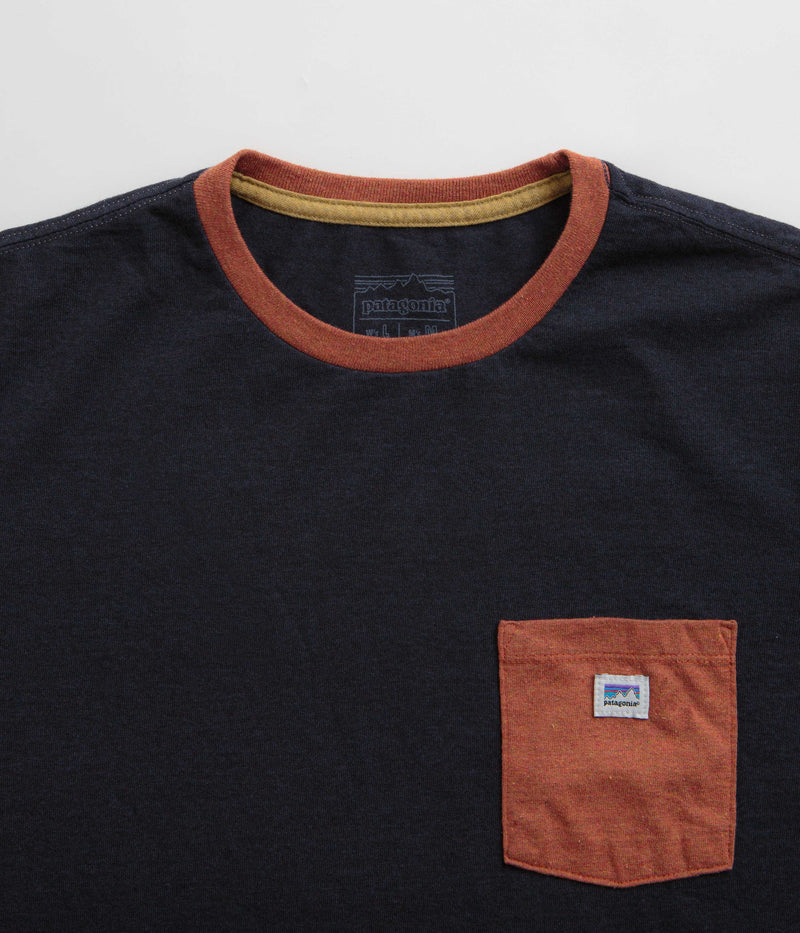 Patagonia Shop Sticker Pocket Responsibili-Tee T-Shirt in Piton Purple