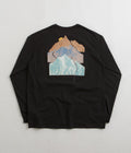Patagonia Snowstitcher Pocket Responsibili-Tee Long Sleeve T-Shirt in Ink Black