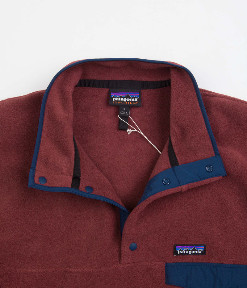 Patagonia Synchilla Snap-T Pullover Fleece in Sequoia Red