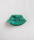 Patagonia Wavefarer Bucket Hat in Water People Banner: Cliffs and Waves Conifer Green