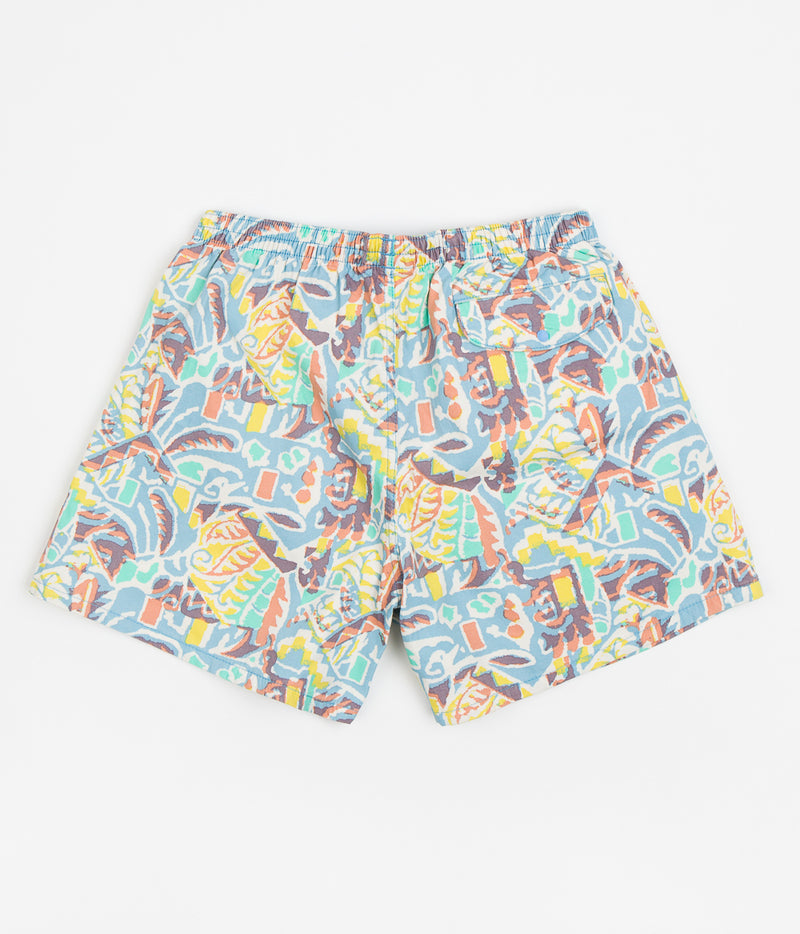 Patagonia Womens Funhoggers Shorts in Thriving Planet: Lago Blue
