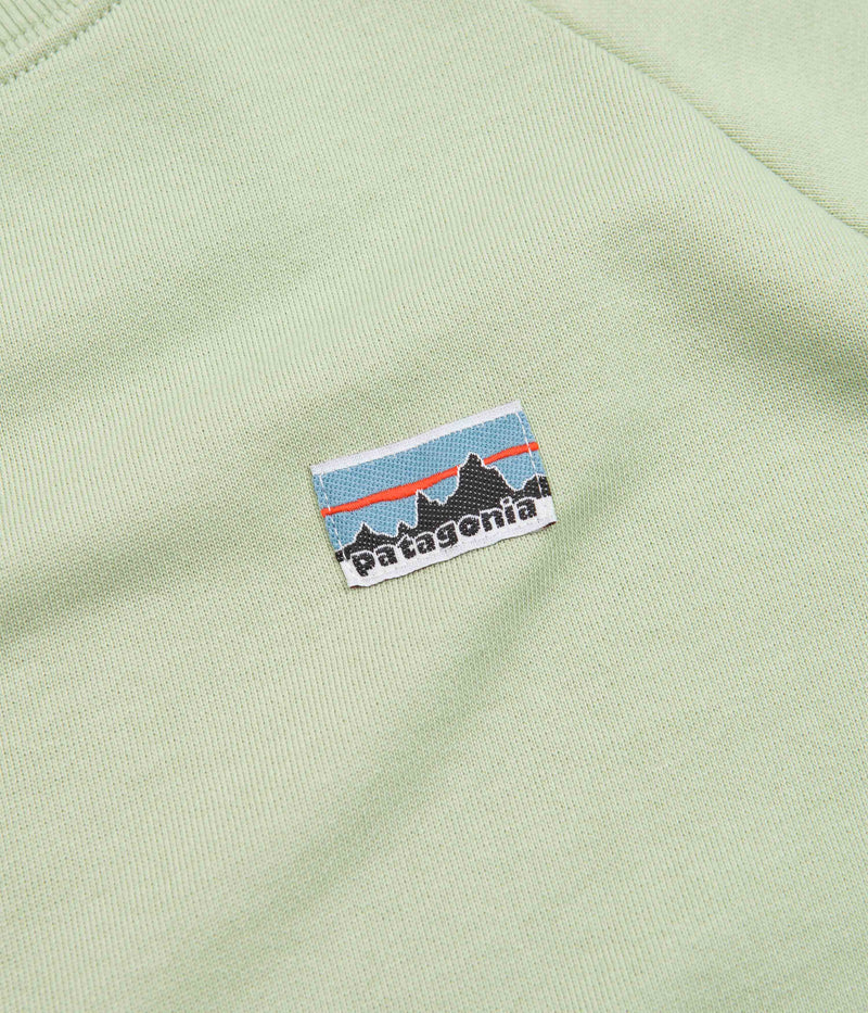 Patagonia Womens Regenerative Organic Certified Cotton Essential Crewneck Sweatshirt in Salvia Green