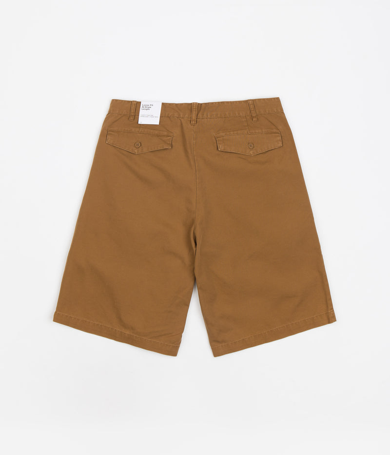 Nike Pleated Chino Shorts in Ale Brown and White