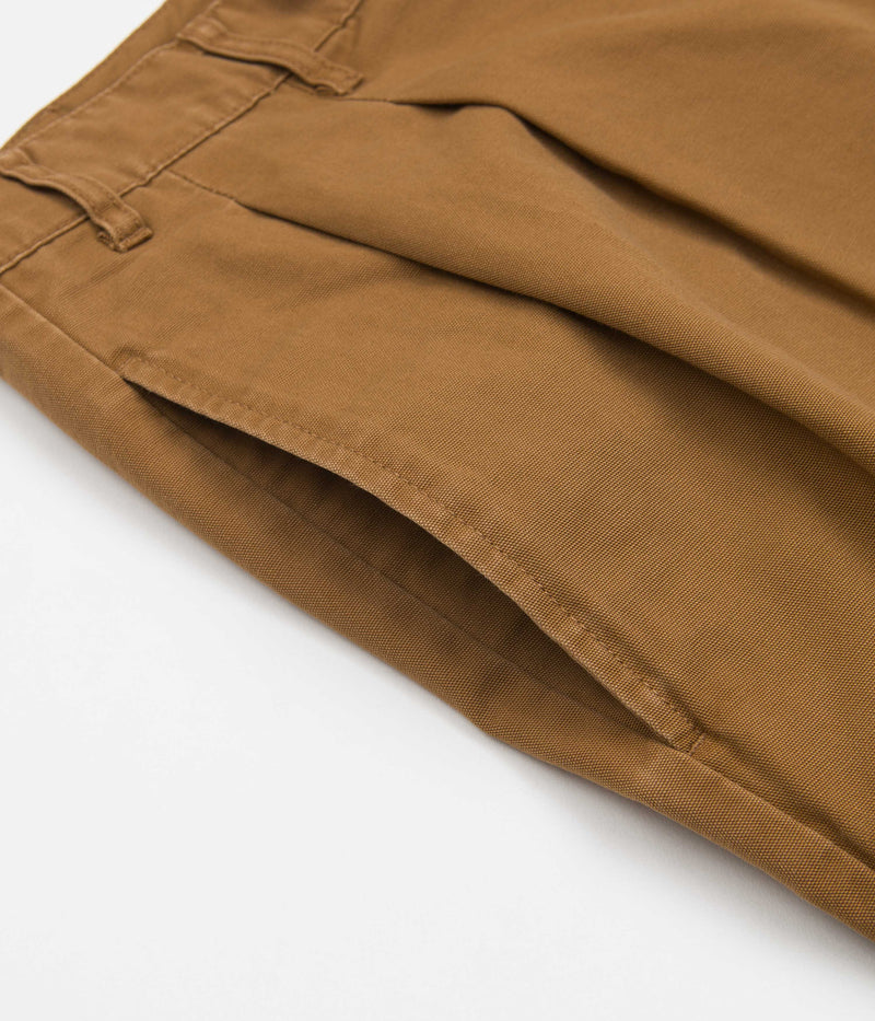 Nike Pleated Chino Shorts in Ale Brown and White