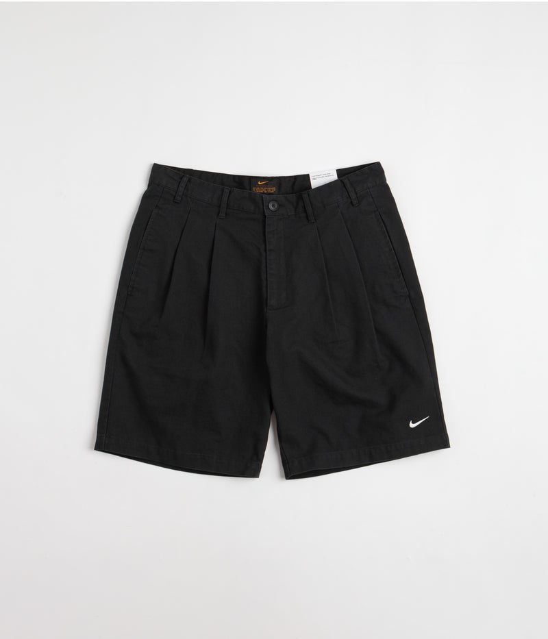 Nike Pleated Chino Shorts in Black and White