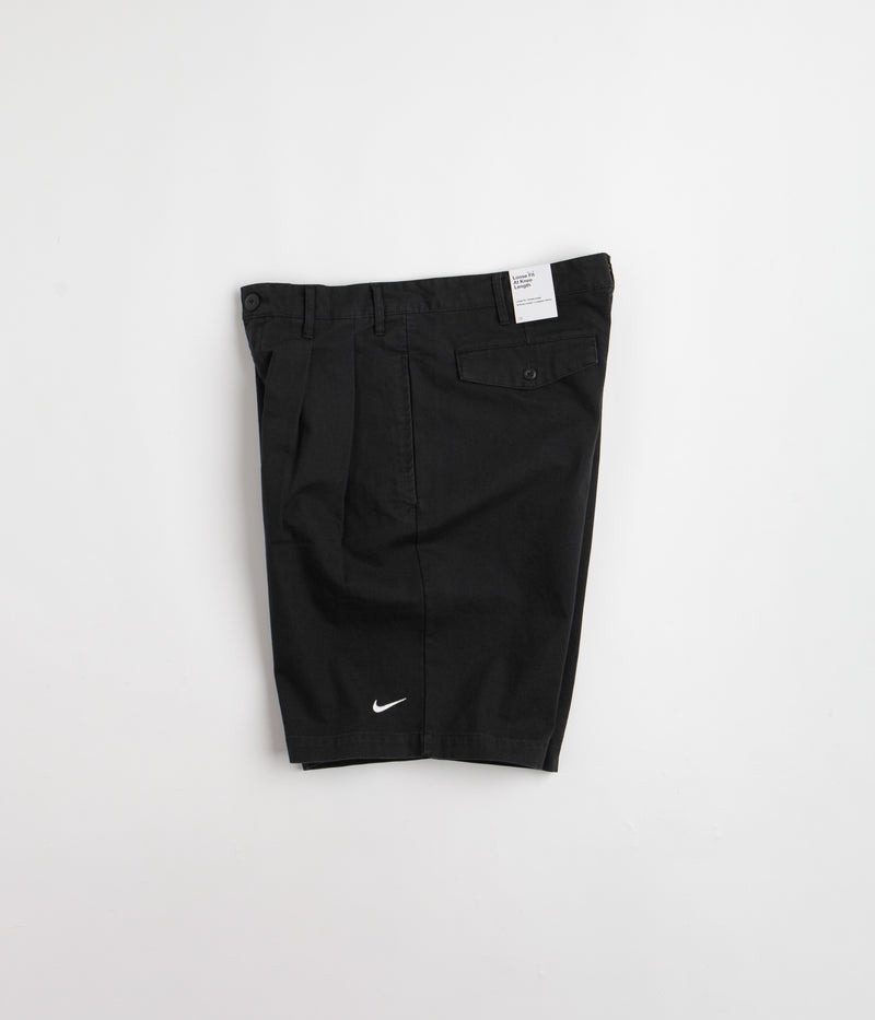 Nike Pleated Chino Shorts in Black and White