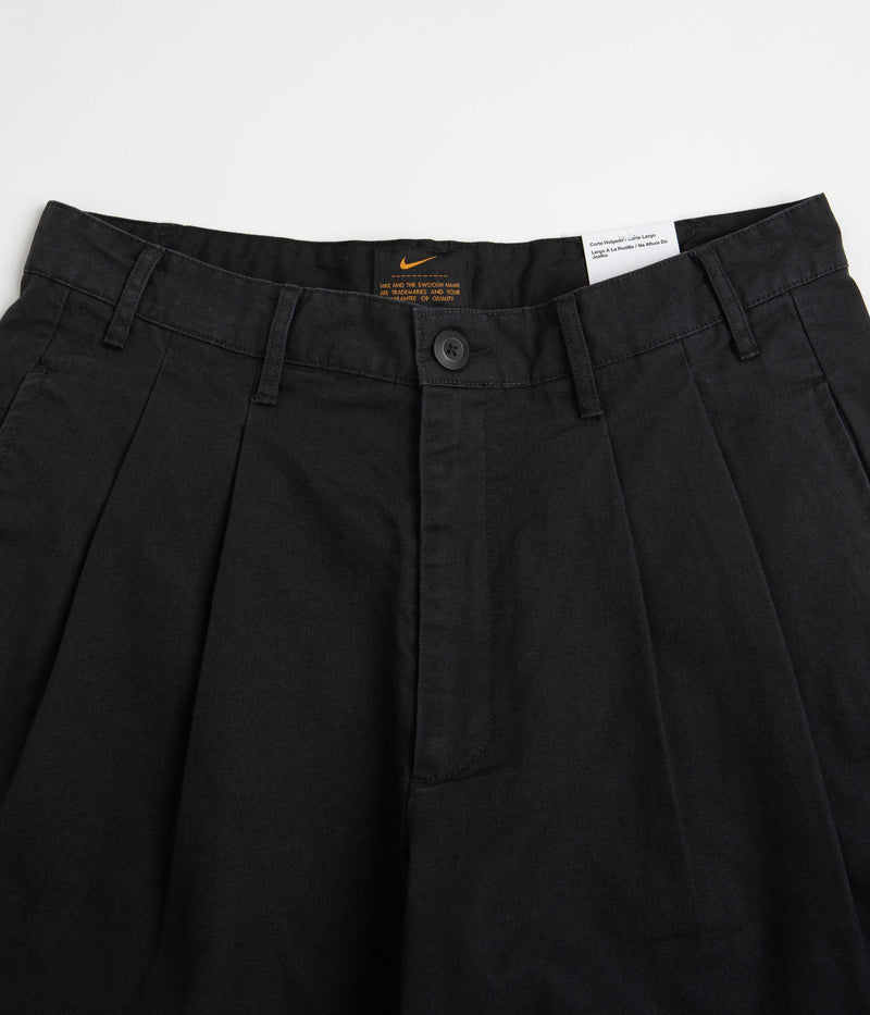 Nike Pleated Chino Shorts in Black and White