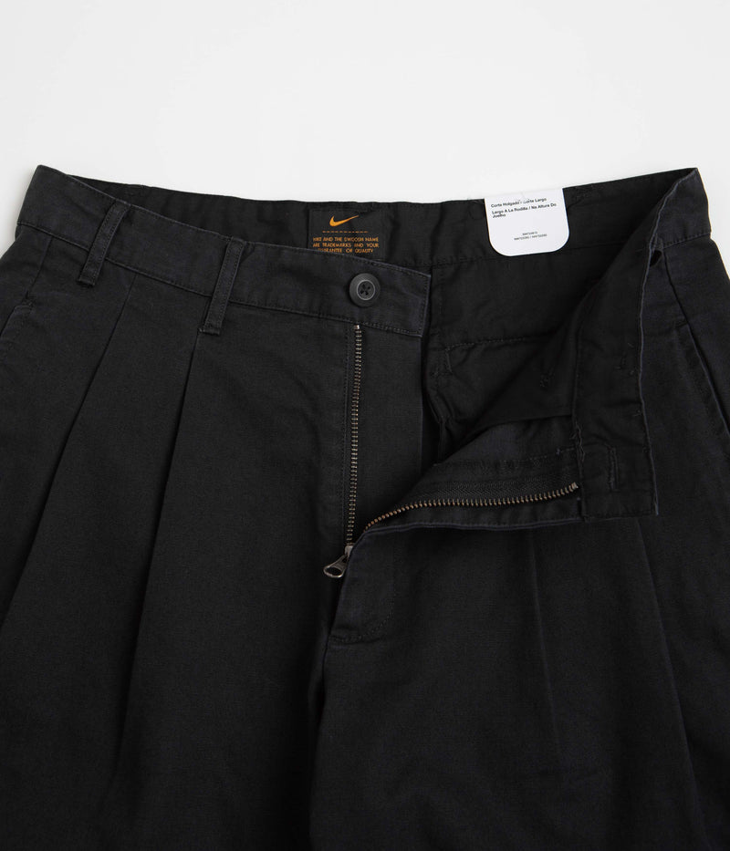 Nike Pleated Chino Shorts in Black and White