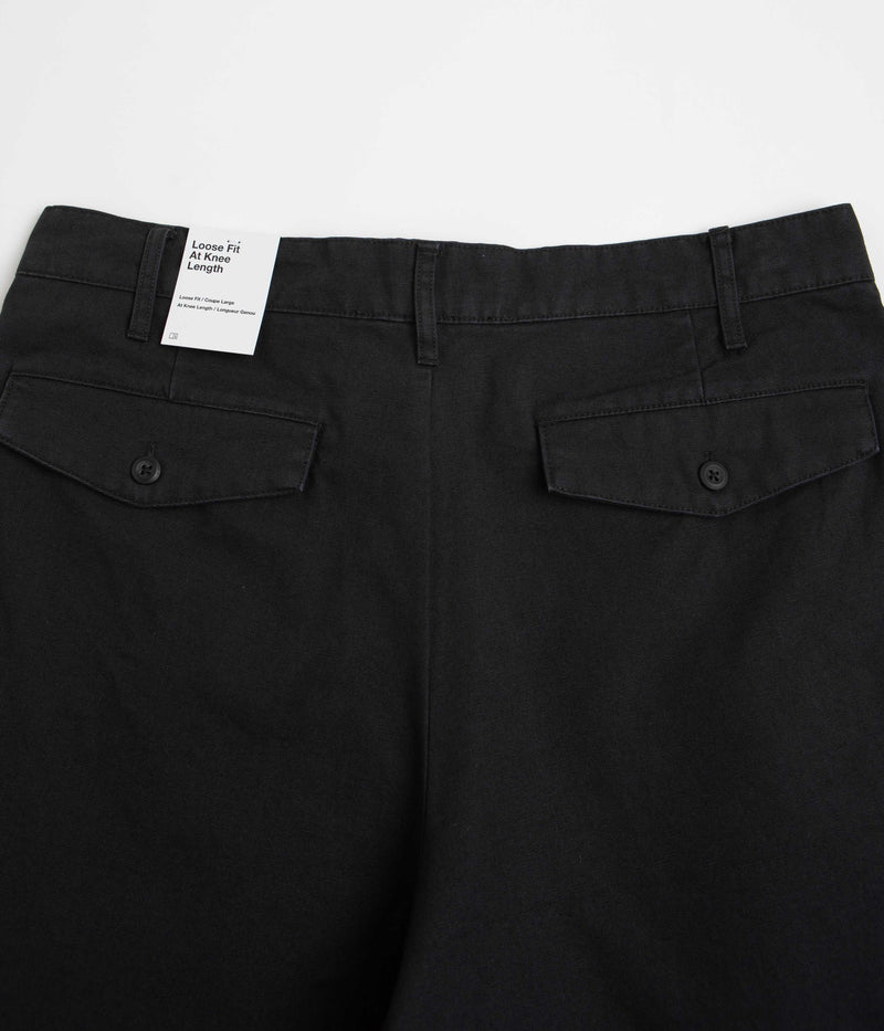 Nike Pleated Chino Shorts in Black and White