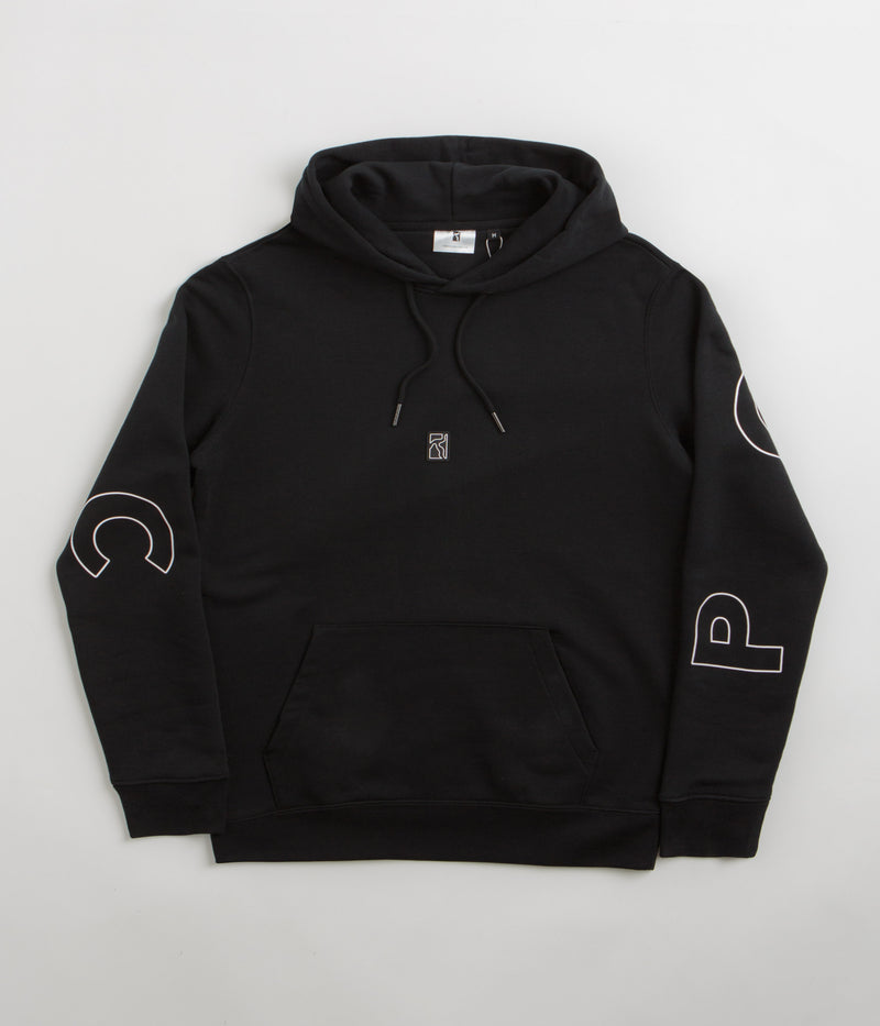 Poetic Collective Big Back Text Hoodie in Black