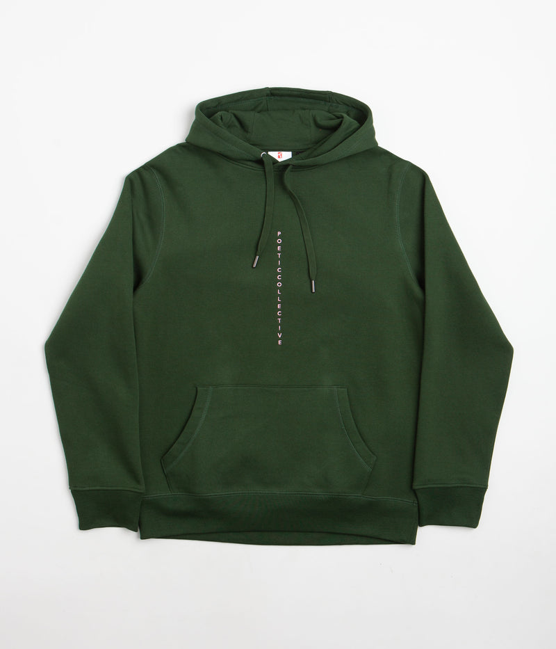 Poetic Collective Brush Stroke Hoodie in Bottle Green