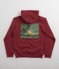 Poetic Collective Cloud Hoodie in Burgundy
