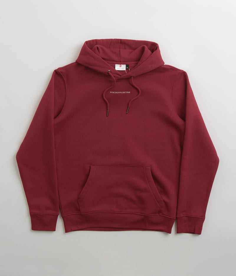 Poetic Collective Cloud Hoodie in Burgundy