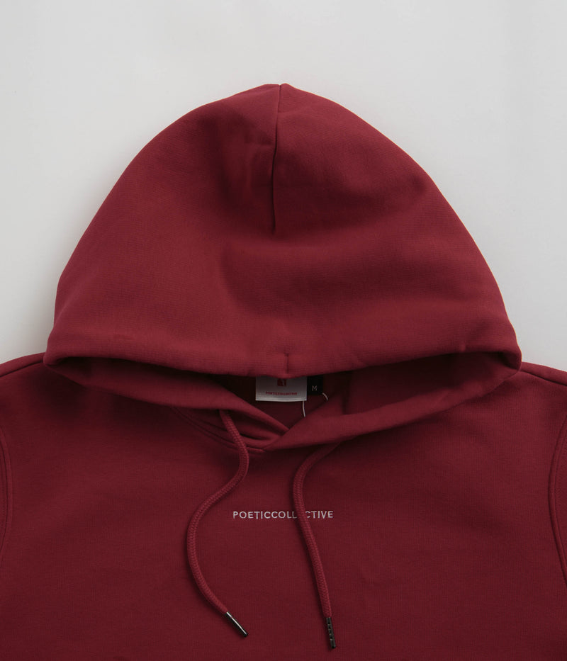 Poetic Collective Cloud Hoodie in Burgundy