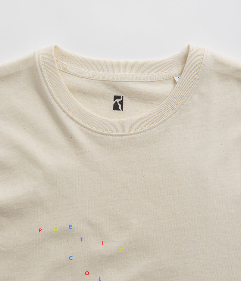 Poetic Collective Colour Logo T-Shirt in White