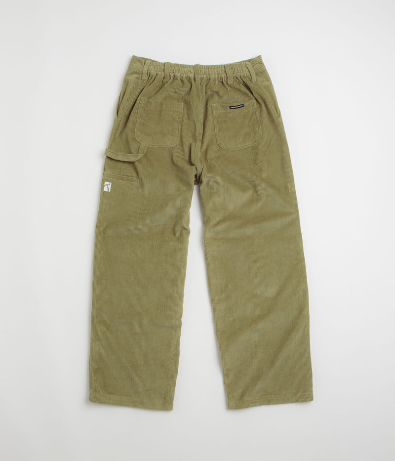 Poetic Collective Corduroy Sculptor Pants in Olive Green