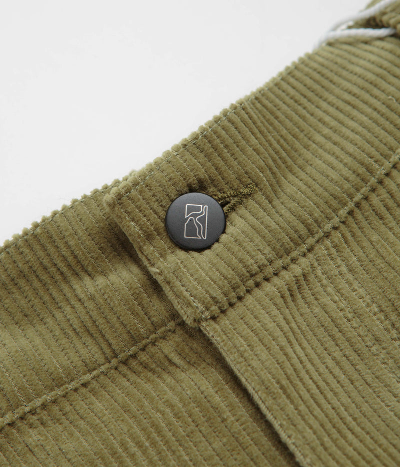 Poetic Collective Corduroy Sculptor Pants in Olive Green