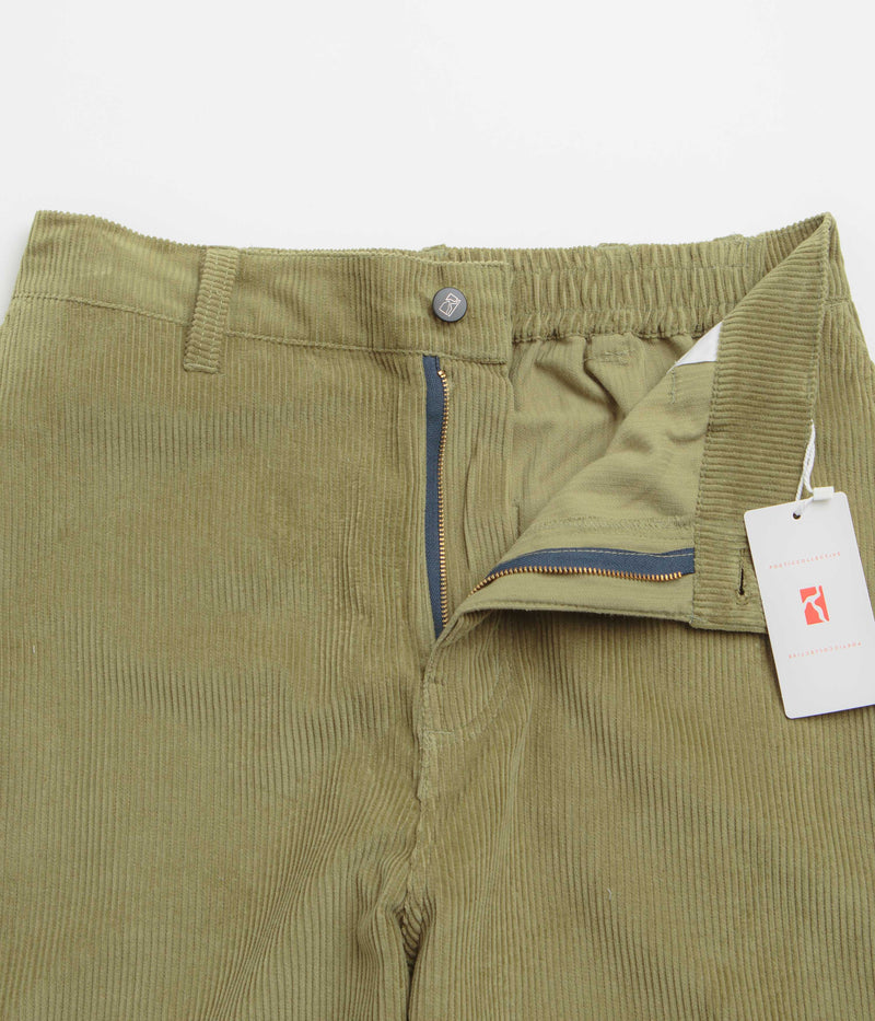 Poetic Collective Corduroy Sculptor Pants in Olive Green