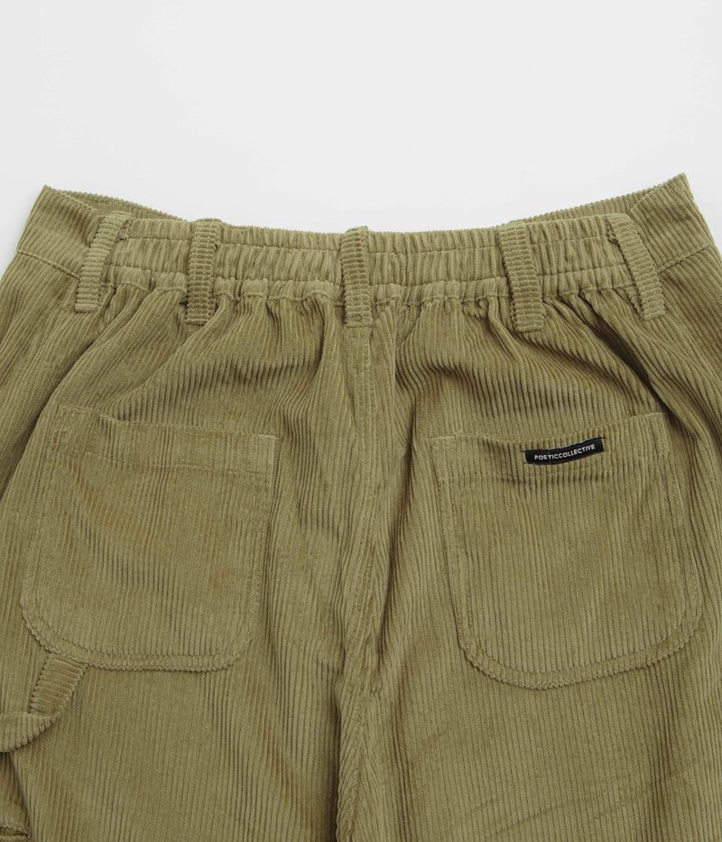 Poetic Collective Corduroy Sculptor Pants in Olive Green
