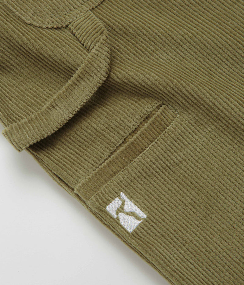 Poetic Collective Corduroy Sculptor Pants in Olive Green