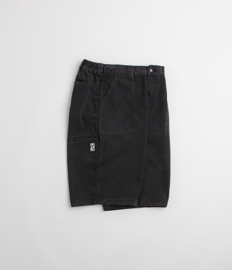Poetic Collective Denim Painter Shorts in Black