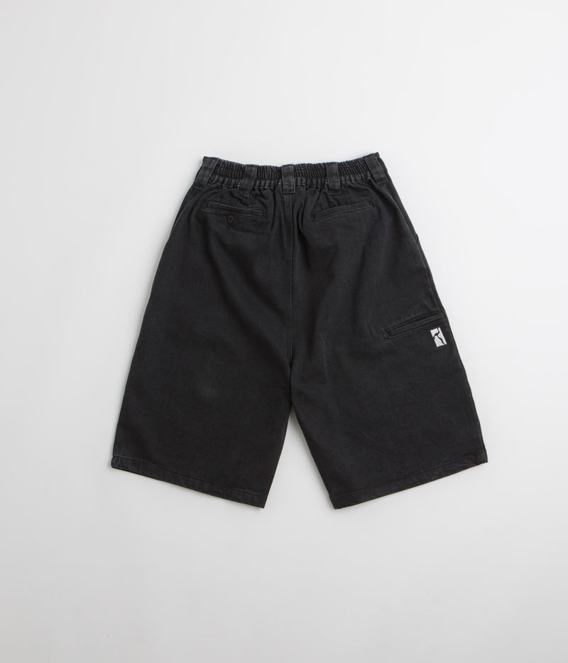 Poetic Collective Denim Painter Shorts in Black