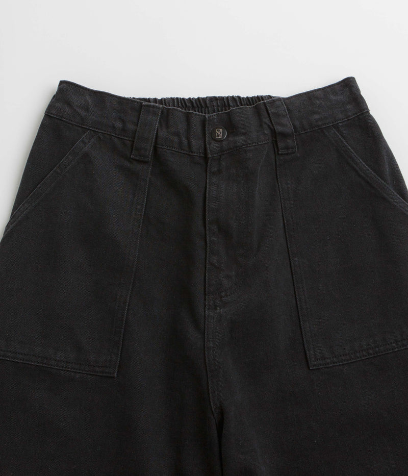 Poetic Collective Denim Painter Shorts in Black