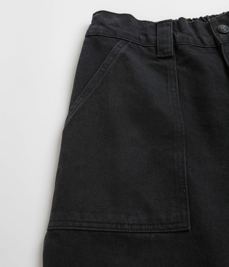Poetic Collective Denim Painter Shorts in Black