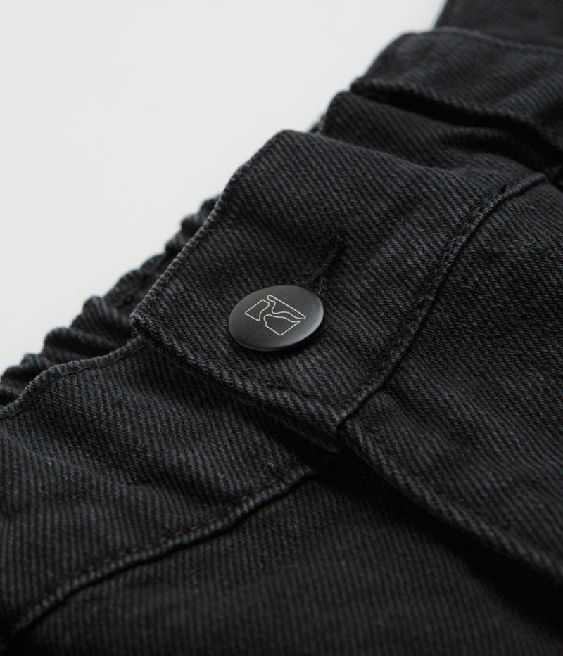 Poetic Collective Denim Painter Shorts in Black