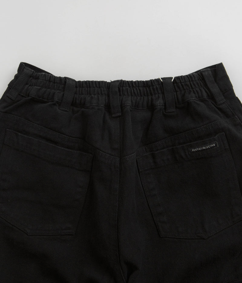 Poetic Collective Denim Tapered Pants in Black