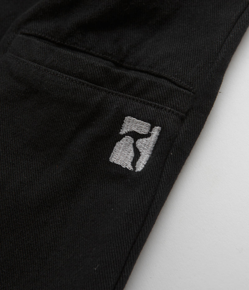 Poetic Collective Denim Tapered Pants in Black