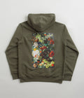 Poetic Collective Flower Hoodie in Khaki