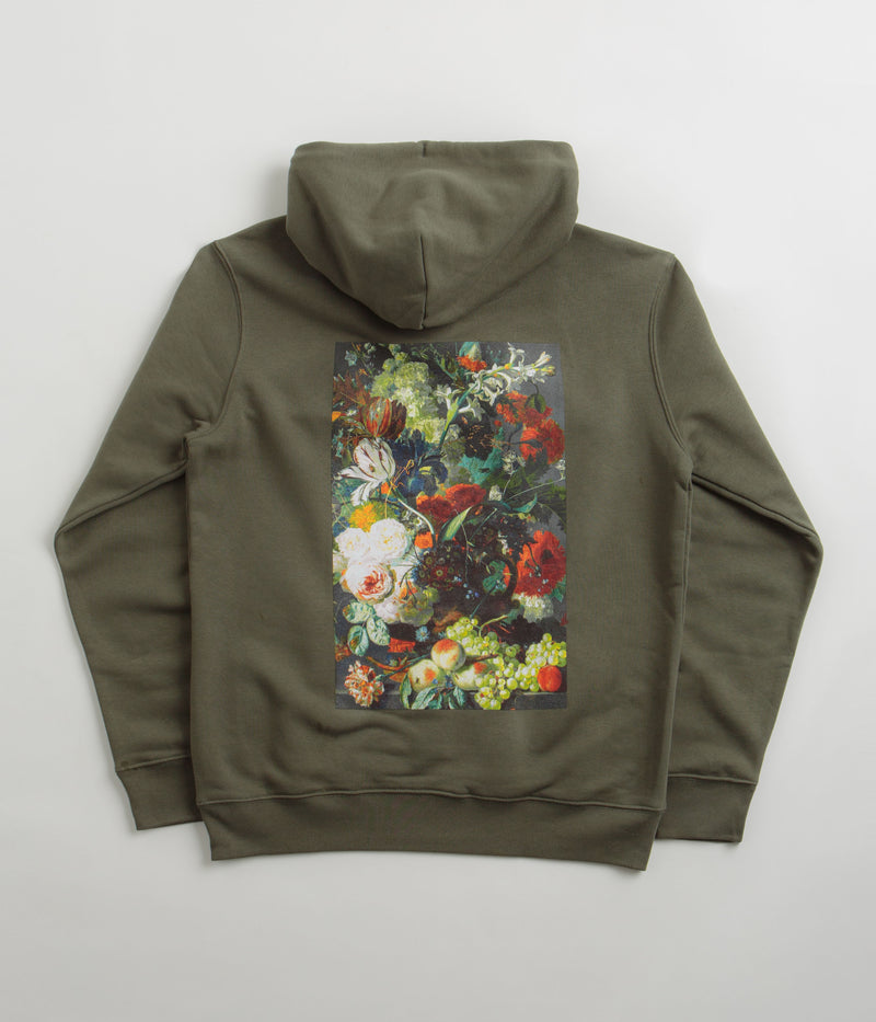 Poetic Collective Flower Hoodie in Khaki