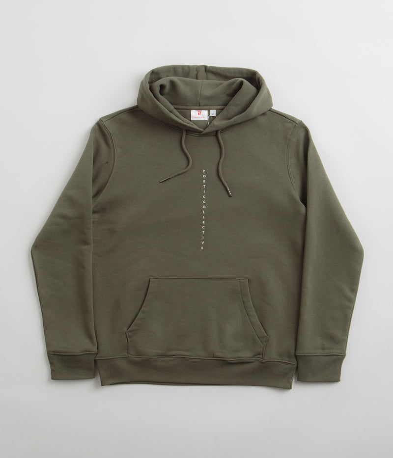 Poetic Collective Flower Hoodie in Khaki