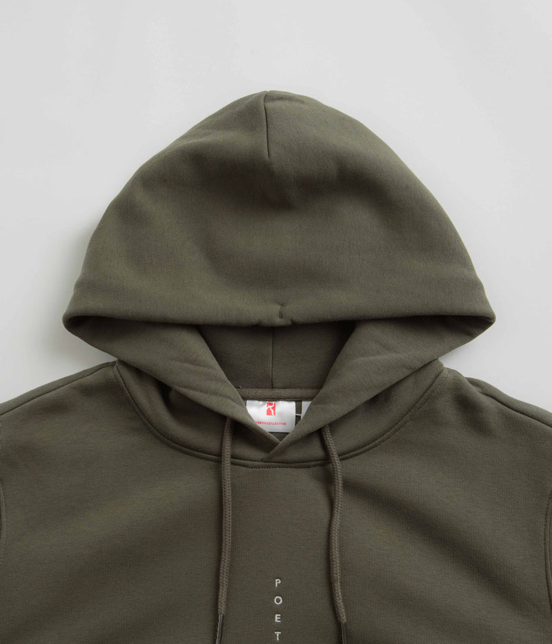 Poetic Collective Flower Hoodie in Khaki
