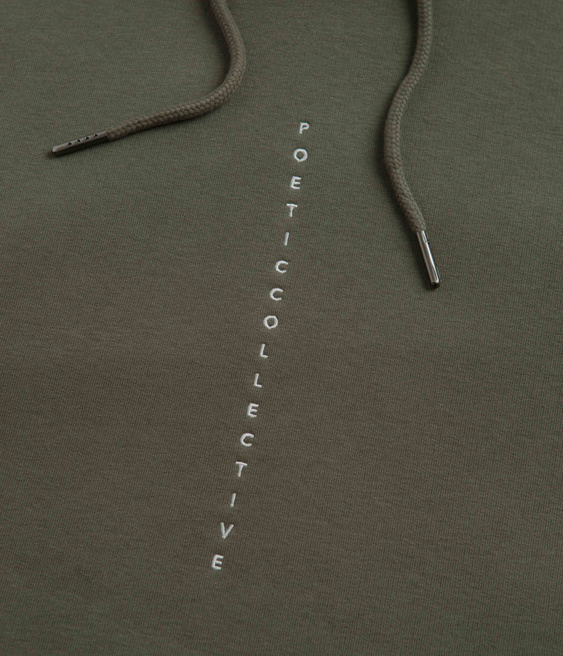 Poetic Collective Flower Hoodie in Khaki