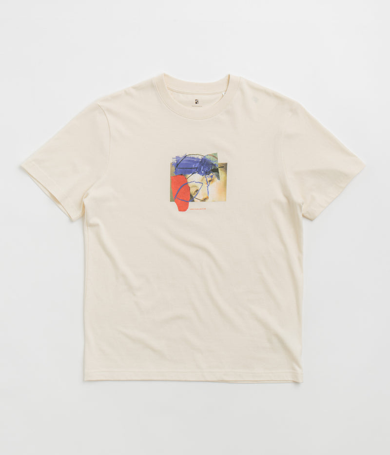 Poetic Collective Half and Half T-Shirt in Off White