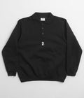 Poetic Collective Heavy Polo Sweatshirt in Black