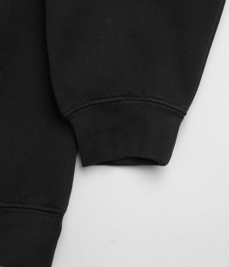 Poetic Collective Heavy Polo Sweatshirt in Black